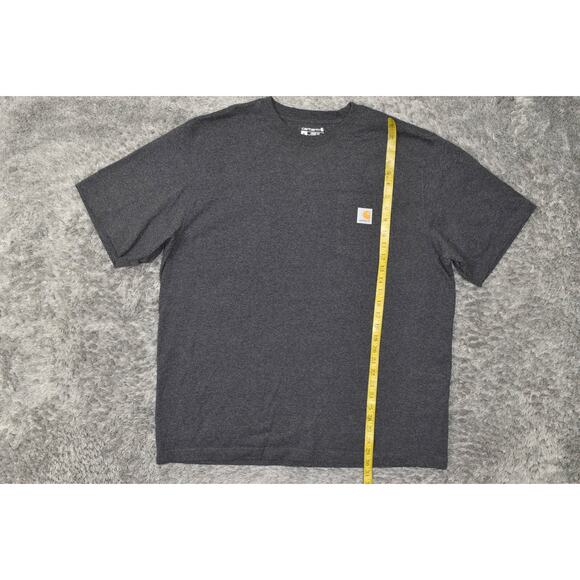 Carhartt Gray T-Shirt Men XL Cotton Short Sleeve Loose Fit Short Sleeve - Picture 2 of 6